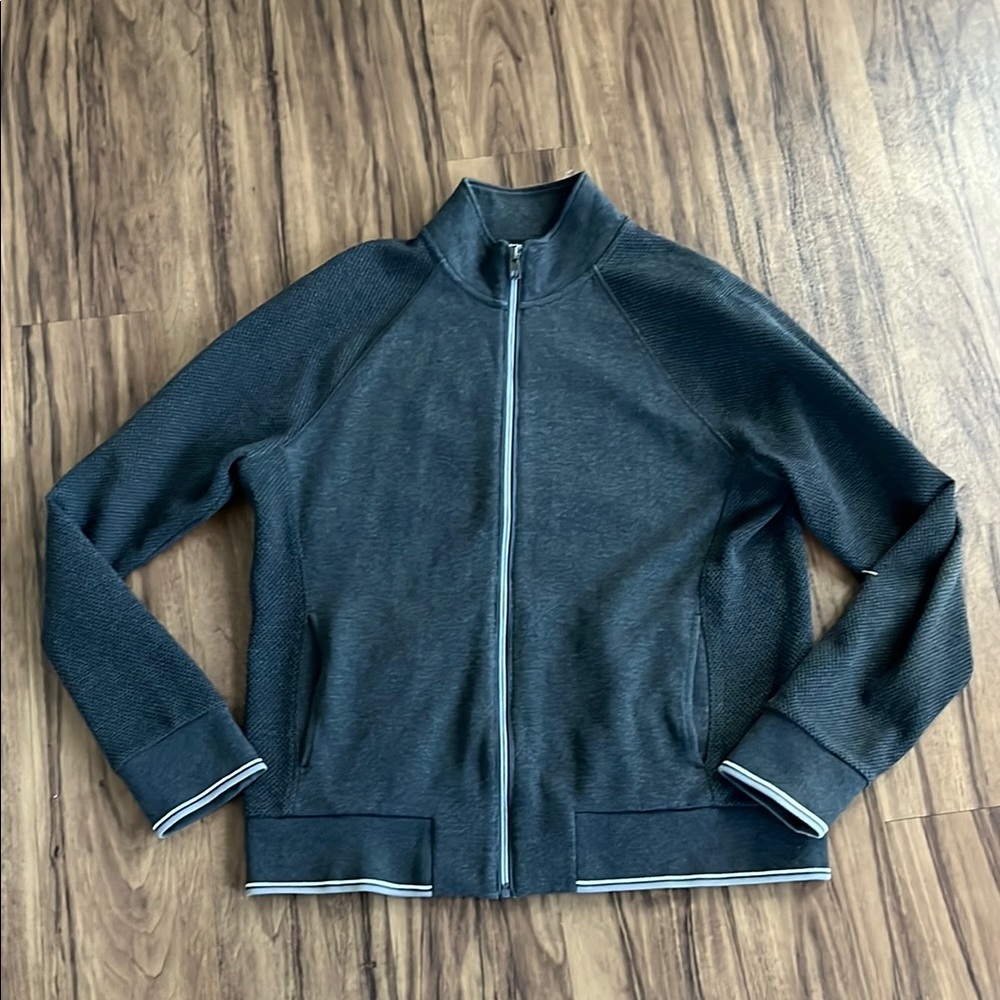 Michael Kors Gray Zip-Up Jacket